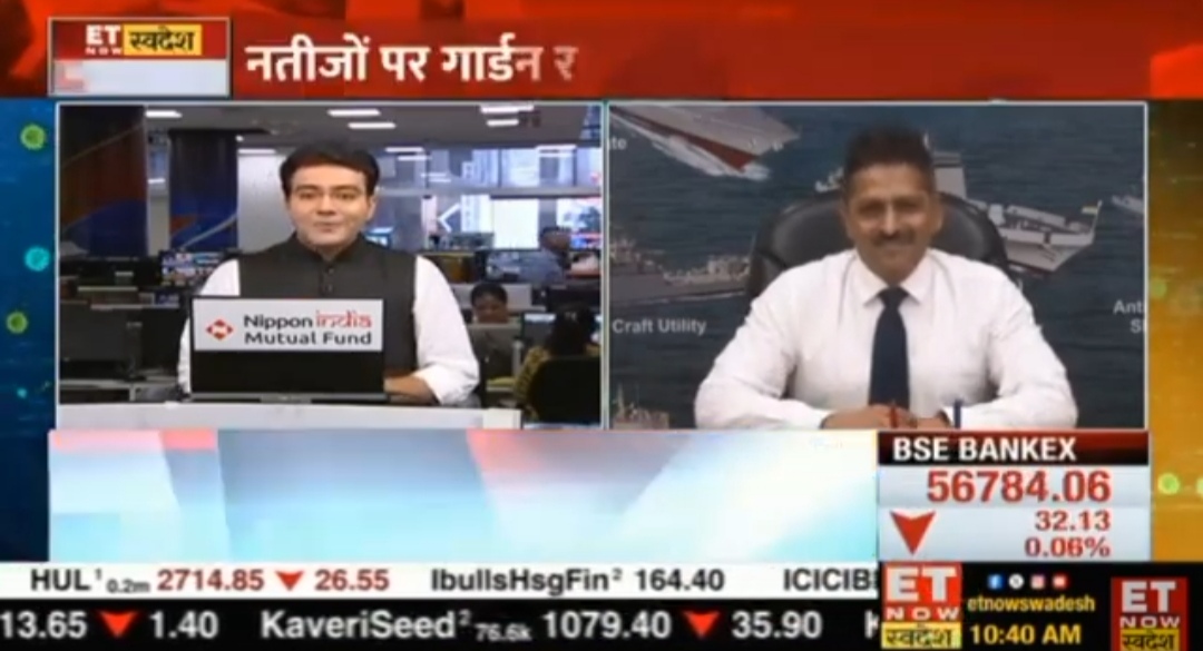 Cmde PR Hari, IN (Retd.), CMD, GRSE interaction with ET Now Swadesh on 14 Aug 24