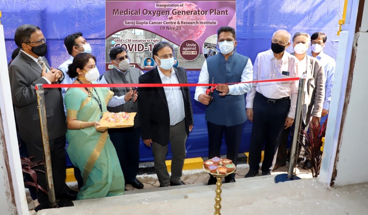 Image 1 - Inauguration of Medical Oxygen Generator Plants at Saroj Gupta Cancer Centre & Research Institute (SGCCRI)