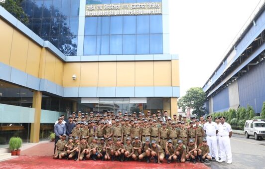 Cadets, Sainik School, Purulia, WB visits GRSE on 10 Jul 18
