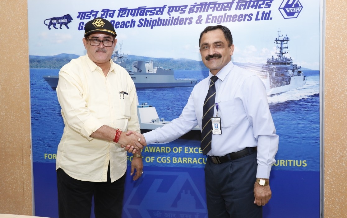 Dr Biswapriya Roy Chowdhury, visits GRSE on 14 Aug 18