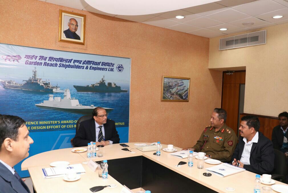 Officers from Defence Institute of Quality Assurance visited GRSE on 11 Jan 18