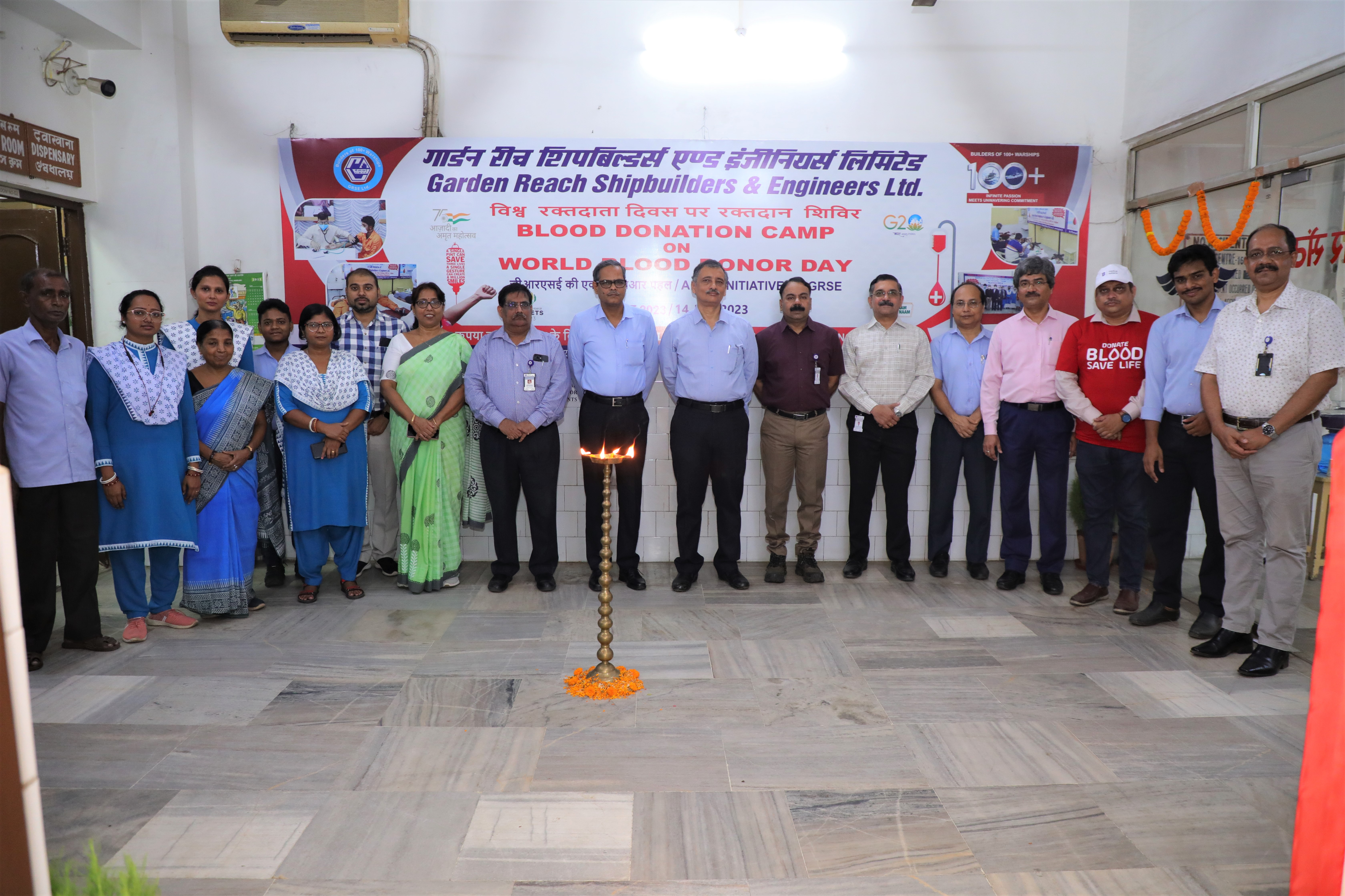 Blood Donation Camp & Blood Grouping Camp at Main Medicare Centre on the occassion of 'World Blood Donor Day 2023' on 14 Jun 23