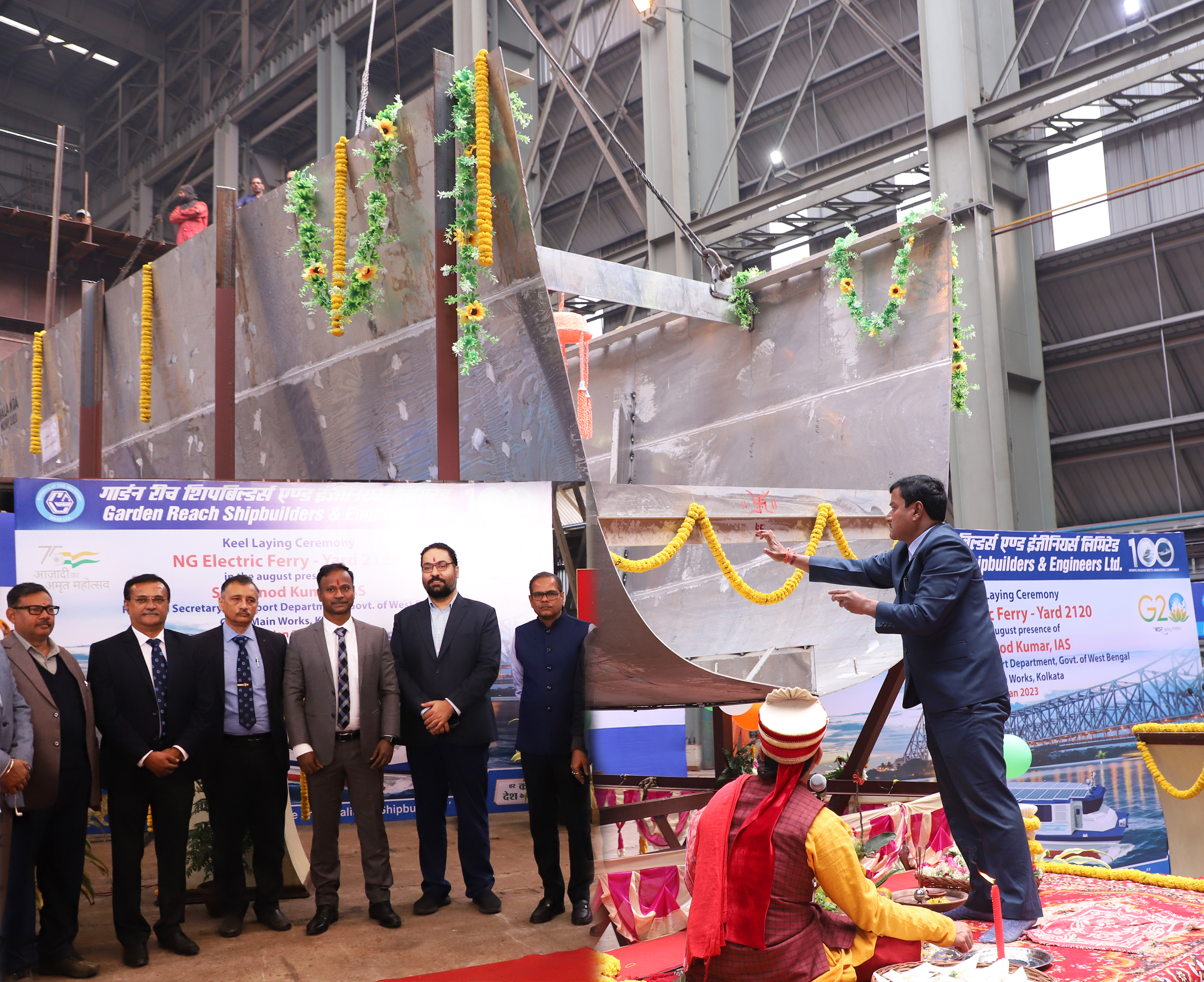 Keel laying for NG Electric Ferry