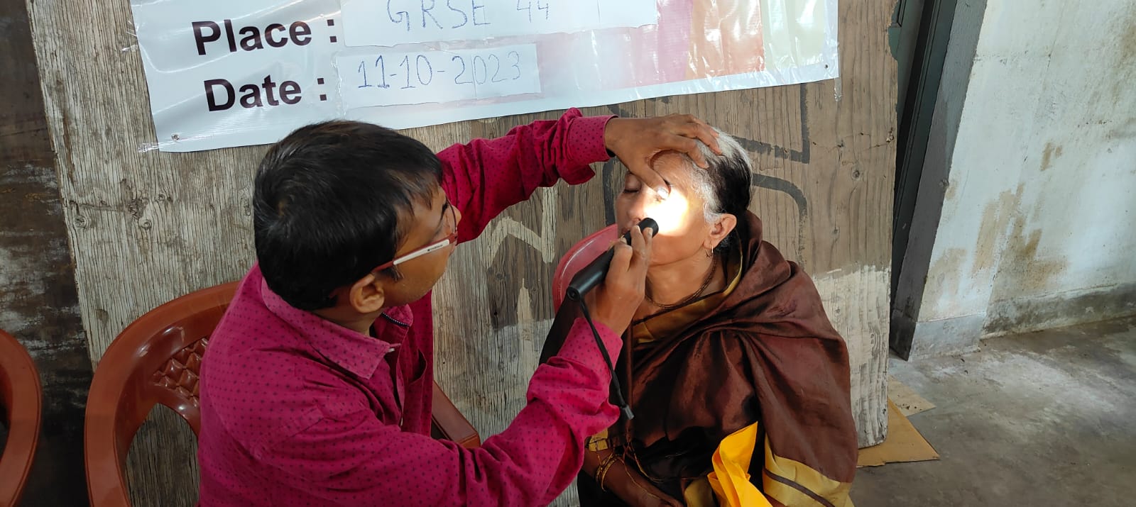 Cataract Screening Camp by GRSE at RBD Unit on 11 Oct 23