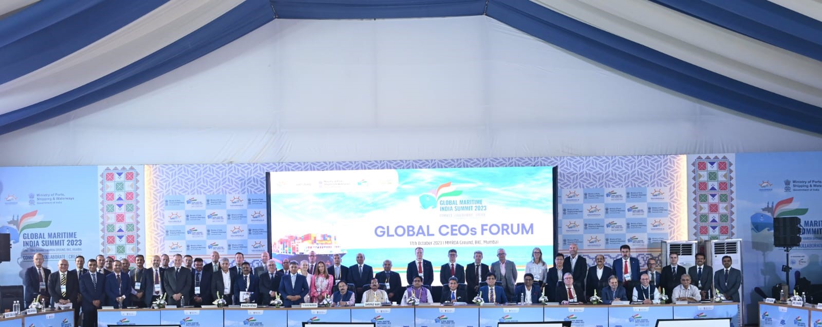 cmd, GRSE at the Global CEOs Forum during the 3rd edition of Global Maritime India Summit 2023, Mumbai on 17 Oct 23 - Thumbnail