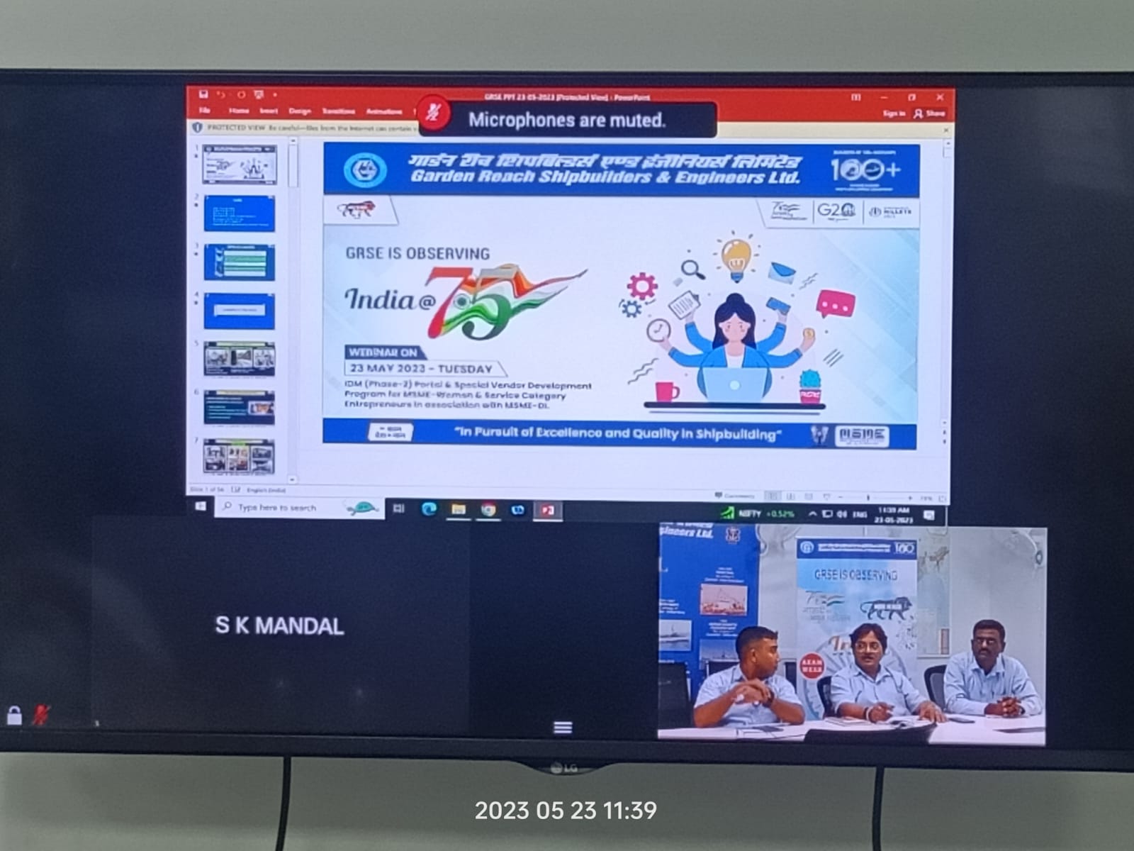 INDIA@75 - Phase X Webinar on IDM (PHASE-2) Portal & Special Vendor Development Program for MSME-Women & Service Category Entreprenuers in association with MSME-DI on 23 May 23 - Thumbnail