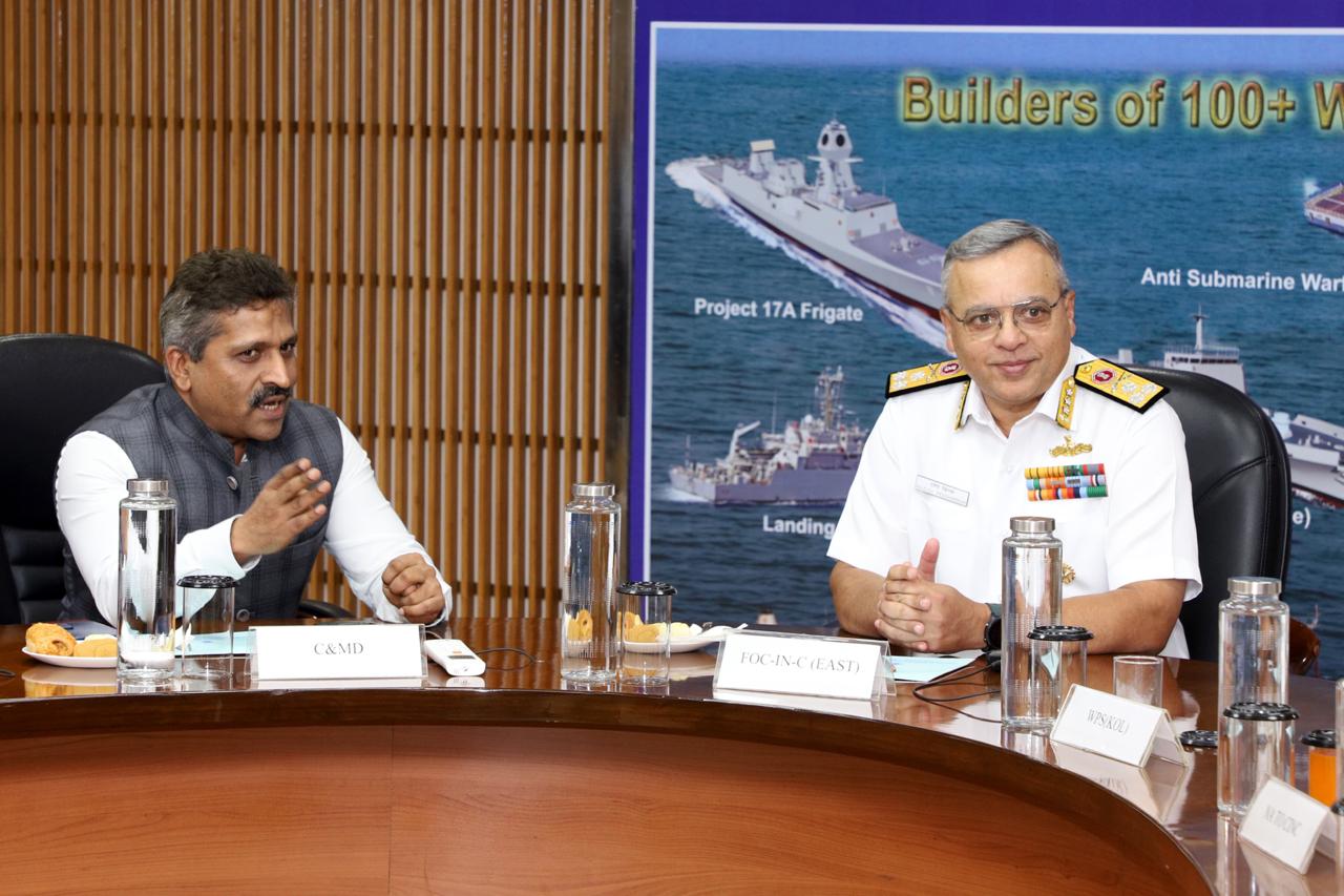 Visit of VAdm Rajesh Pendharkar, AVSM, VSM, FOC-IN-C, Eastern Naval Command on 09 May 24 - Thumbnail