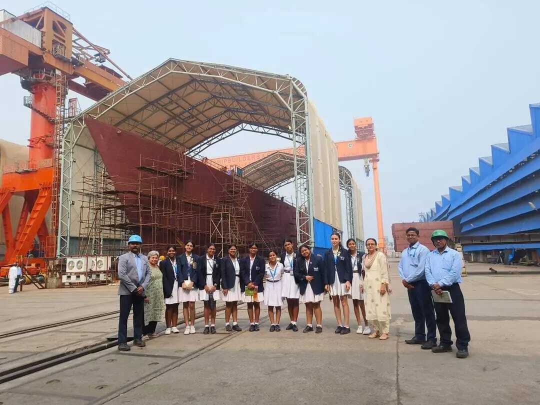 Students of La Martiniere for Girls School, Kolkata, Visit GRSE on 25 Nov 24 - Thumbnail