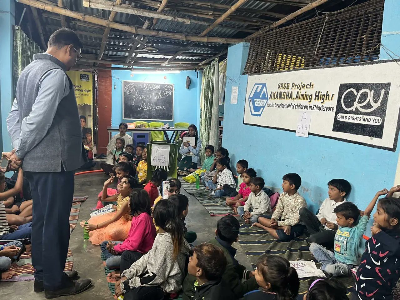 Swachhata Painting Competition Organized for the children under the GRSE-CRY PROJECT ‘Akansha’ at Hastings, KOLKATA on 6 Dec 24 - Thumbnail