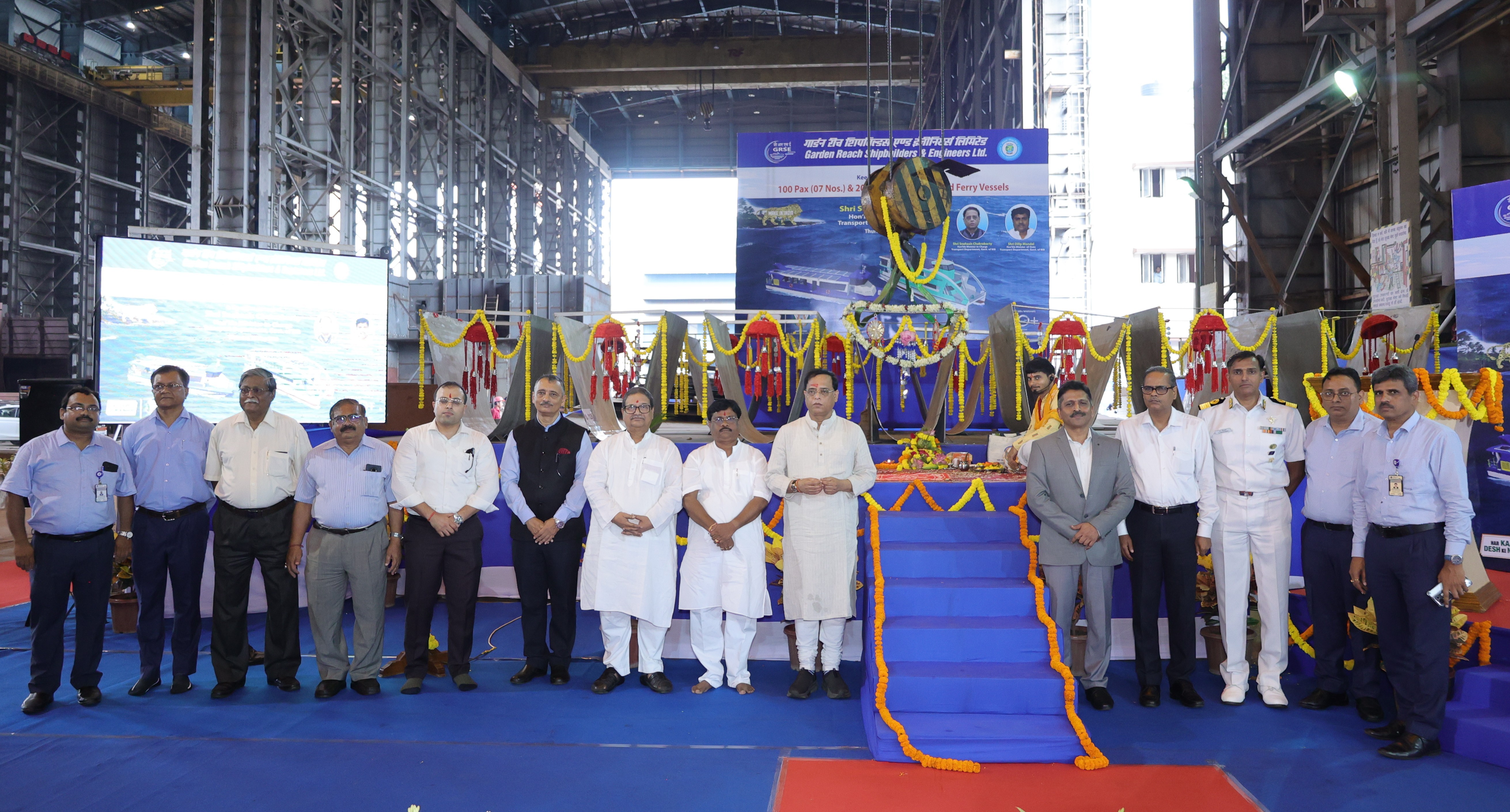 GRSE LEADS THE WAY FOR GREEN MARITIME FUTURE: LAYS THE KEELS OF 13 HYBRID FERRIES FOR GOVERNMENT OF WEST BENGAL ON 29 MAY 25 - Thumbnail