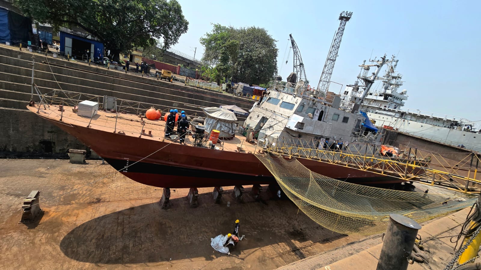 SUCCESSFUL UNDOCKING OF INS KALPENI FROM GRSE-KPDD UNIT ON 29 MAR 25 - Thumbnail