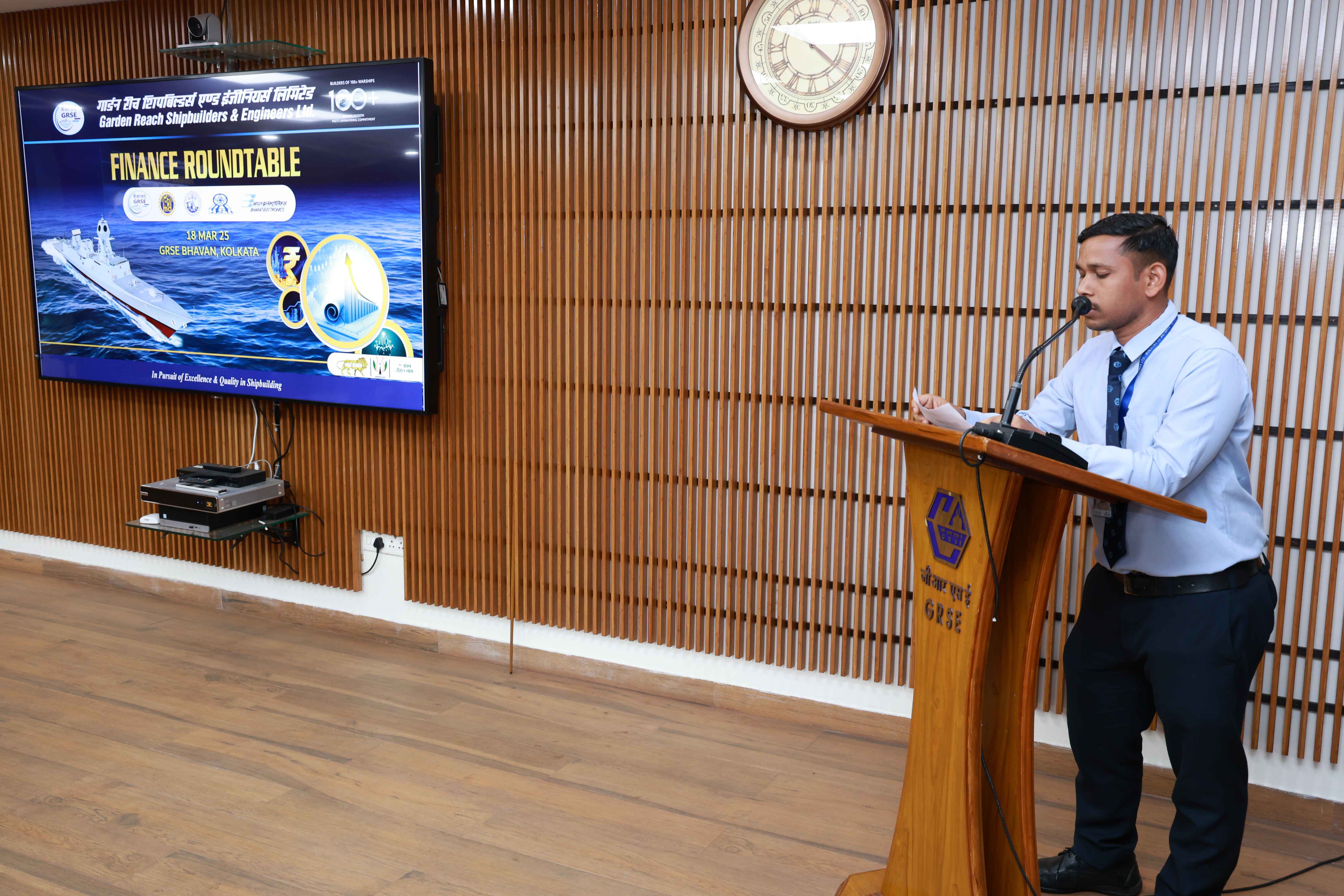 GRSE HOSTS FINANCE ROUNDTABLE FOR DEFENCE PSUs  ON 18 MAR 24 - Thumbnail