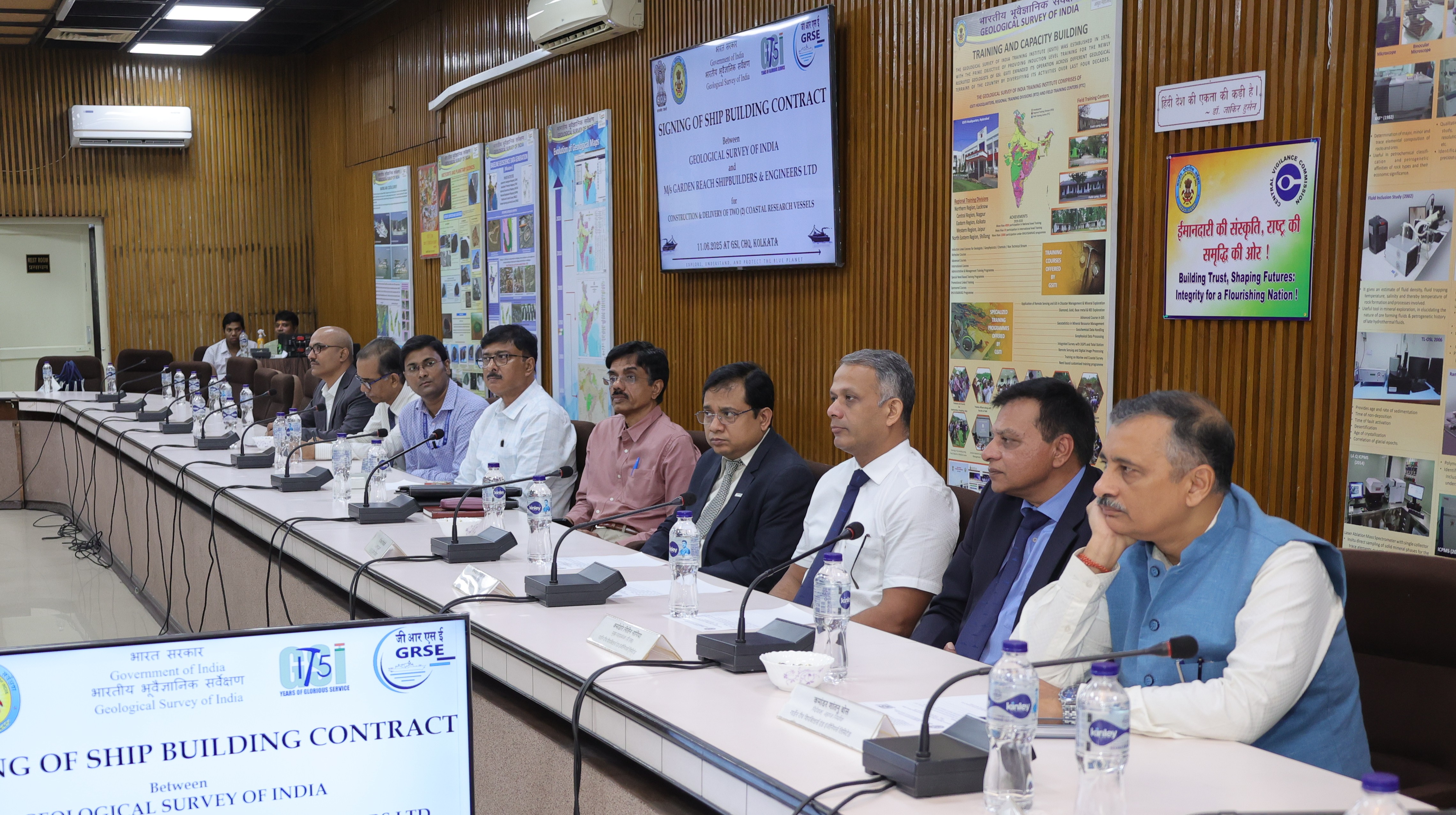 GRSE SIGNS CONTRACT WITH GSI FOR TWO COASTAL RESEARCH VESSELS ON  11 JUN 25 - Thumbnail