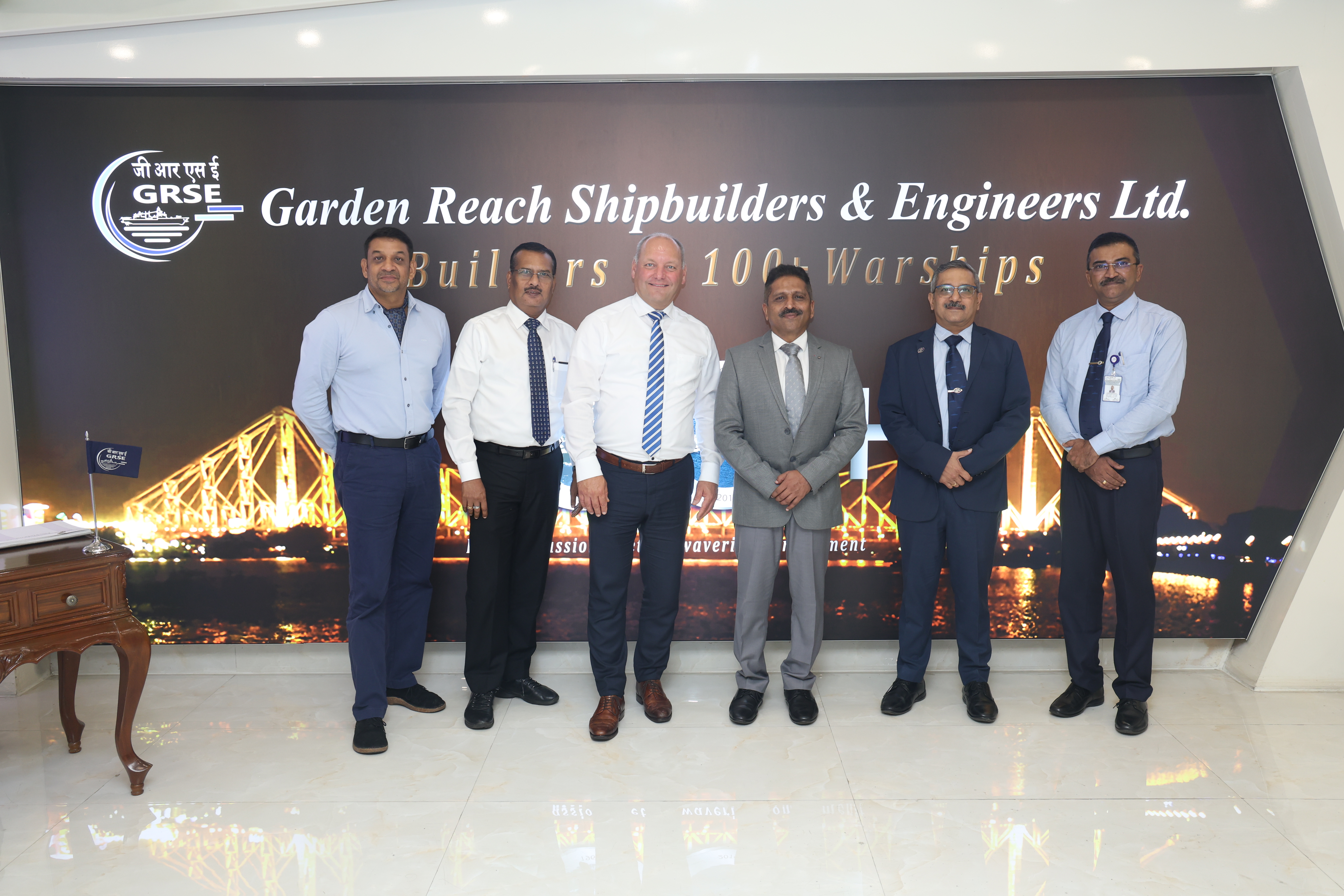 TEAM REINTJES GmbH, LED BY MD MR. KLAUS DELEROI, VISITED GRSE - Thumbnail