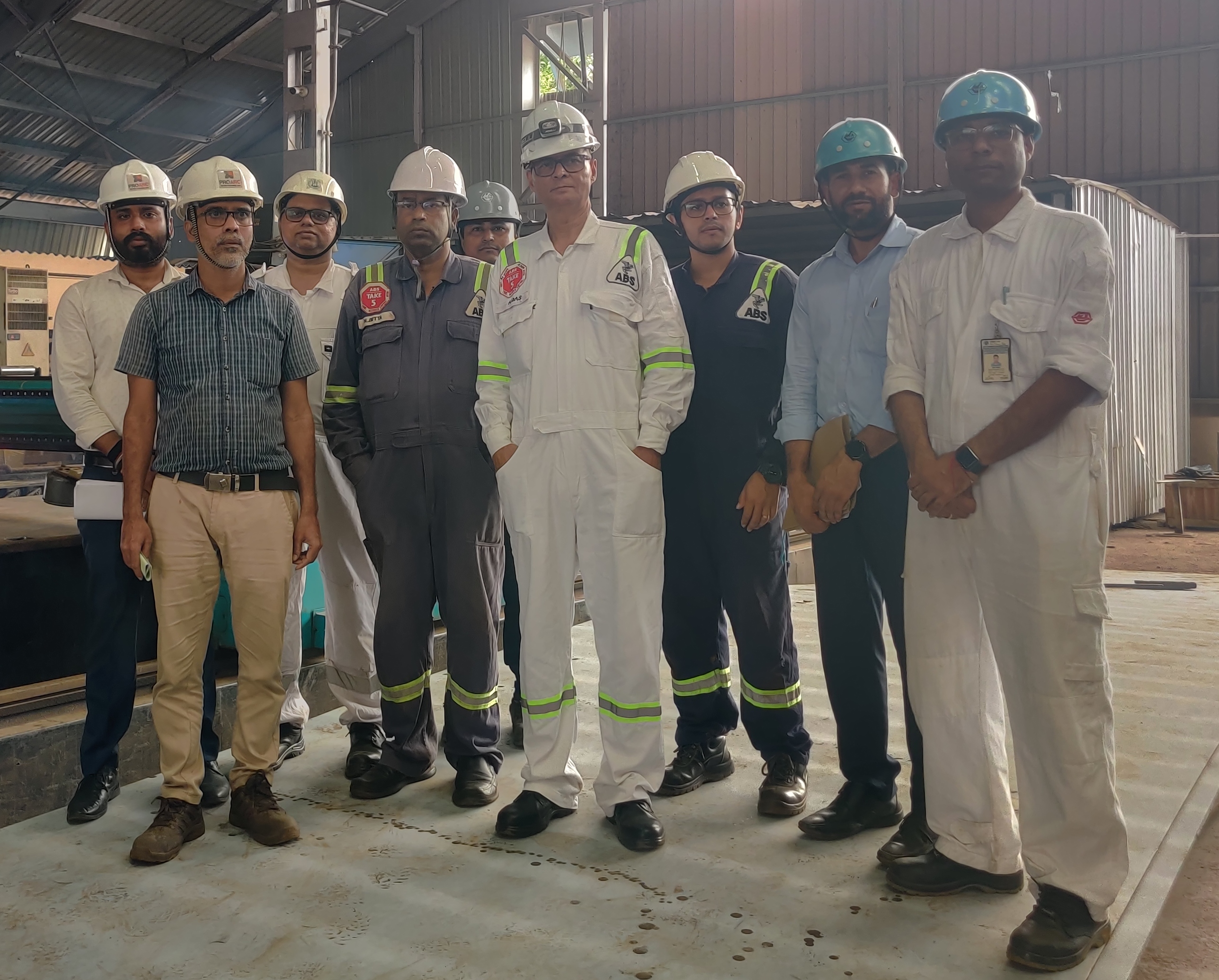 STEEL CUTTING CEREMONY OF 1ST BLOCK A3BC OF PROJECT ARS (YD 3058) IN THE PRESENCE OF CLASS ABS & IRS - Thumbnail