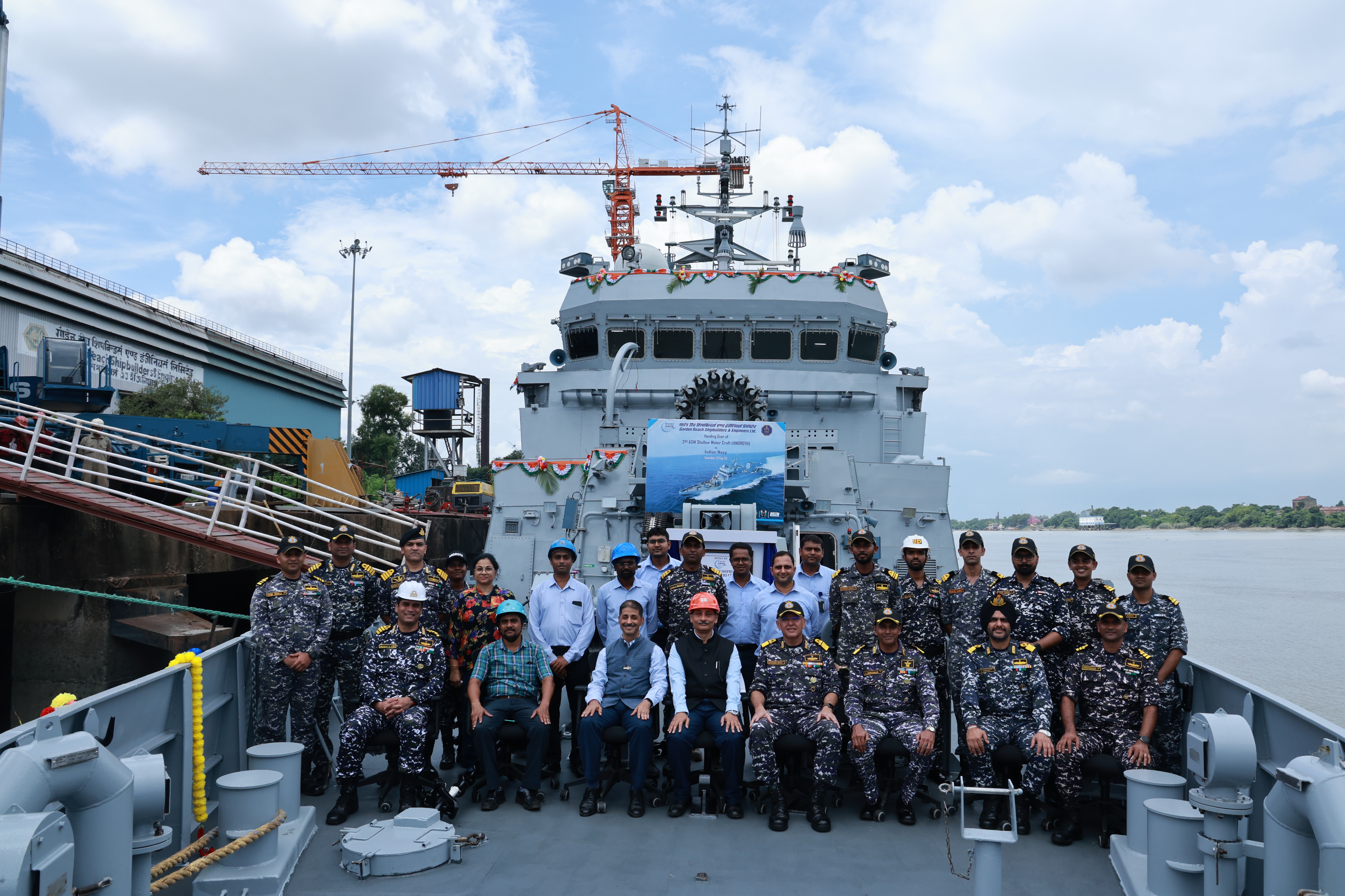 GRSE ADDS GREATER PUNCH TO NAVY'S SHALLOW WATER ANTI-SUBMARINE CAPABILITY, DELIVERS SECOND ASW SWC WITH INDIGENOUS NAVAL SURFACE GUN - Thumbnail