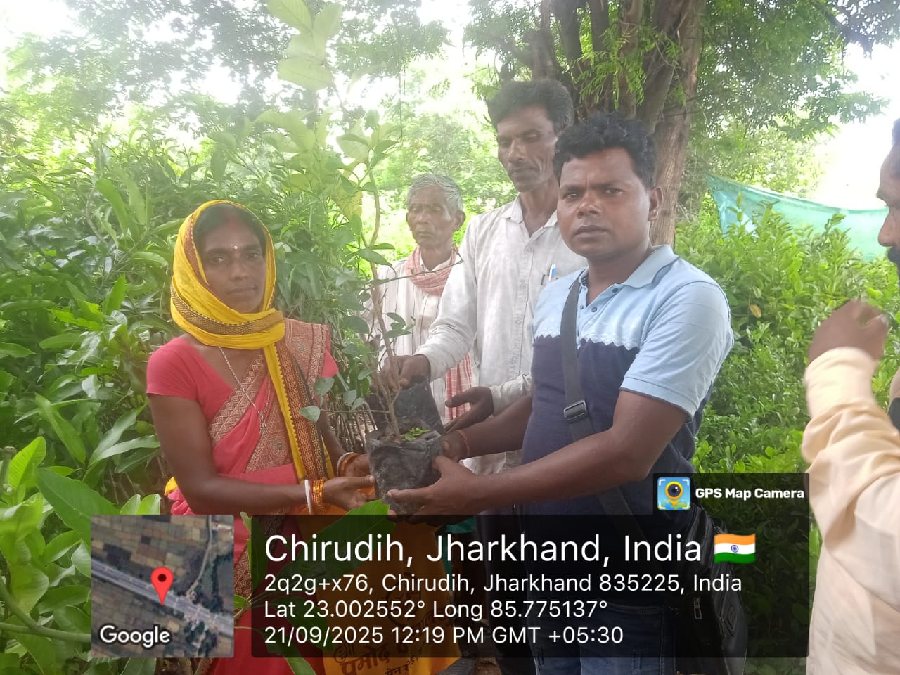 GRSE IN ASSOCIATION WITH TRCSC (JAMSHEDPUR), DISTRIBUTED FRUIT BEARING PLANTS TO 150 FARMERS AT MARDHAN PANCHAYAT BHAWAN, TAMAR BLOCK, RANCHI, (JH)  - Thumbnail