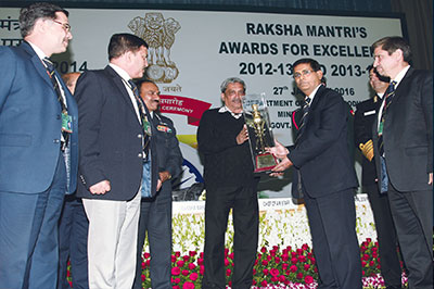 GRSE, Kolkata bagged the Best Performing Defense Shipyard Trophy for the fourth consecutive year. GRSE, Kolkata bagged the Best Performing Defense Shipyard Trophy for the fourth consecutive year.
