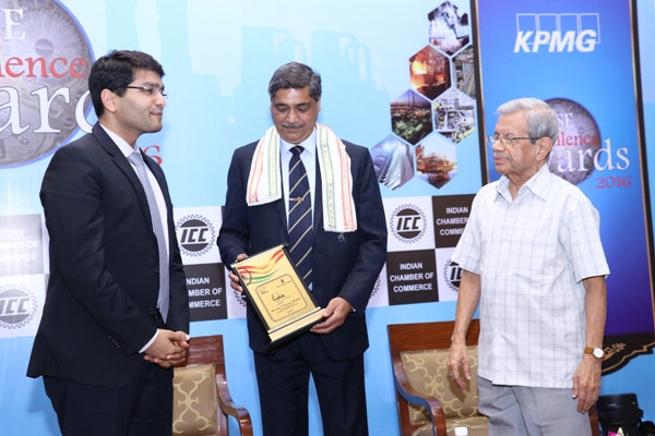 GRSE received the ICC PSE Excellence Award 2016 in the categories of “Company of the Year” and “Corporate Governance”. GRSE Chairman and Managing Director Rear Admiral V.K. Saxena, Bhanau (Retd) were felicitated at the function. GRSE received the ICC PSE Excellence Award 2016 in the categories of “Company of the Year” and “Corporate Governance”. GRSE Chairman and Managing Director Rear Admiral V.K. Saxena, Bhanau (Retd) were felicitated at the function.