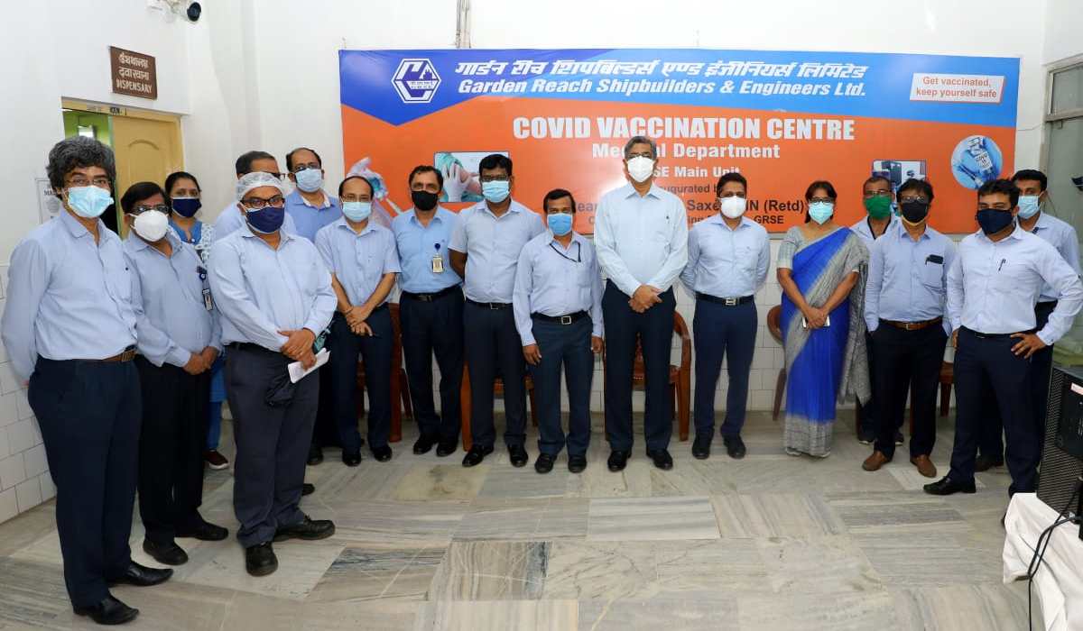GRSE dedicates Vaccination Centre at its Kolkata Unit: A First for DPSU - Image 6 Image 6 - GRSE dedicates Vaccination Centre at its Kolkata Unit: A First for DPSU