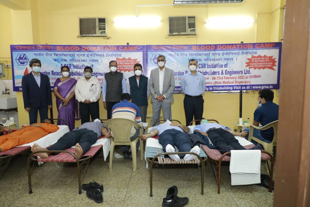 Image 1 - GRSE organises Blood Donation Camp