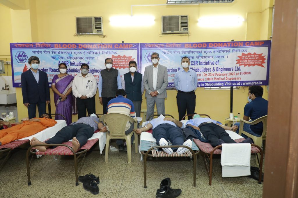 GRSE organises Blood Donation Camp - Image 1 Image 1 - GRSE organises Blood Donation Camp