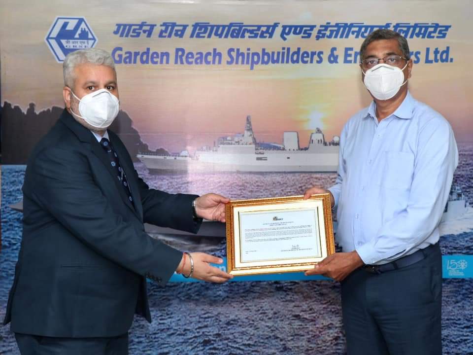 Mr. Gulshan Ratan and Mr. Amitav Dutta of GRSE have been conferred with the Sodate Award 2016-17 on 22 Jun 20. Mr. Gulshan Ratan and Mr. Amitav Dutta of GRSE have been conferred with the Sodate Award 2016-17 on 22 Jun 20.