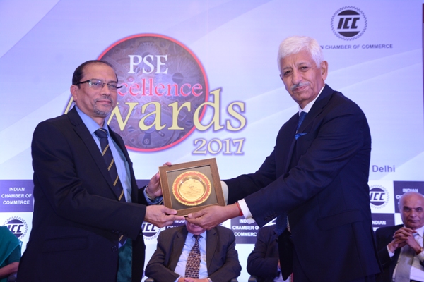 GRSE received the ICC PSE Excellence Award 2017 in the categories of 'Company of the Year', 'Corporate Governance', 'HR & CSR'. GRSE received the ICC PSE Excellence Award 2017 in the categories of 'Company of the Year', 'Corporate Governance', 'HR & CSR'.