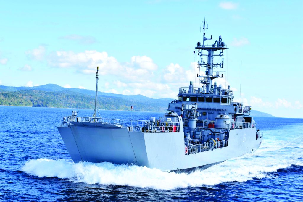 Landing Craft Utility Vessel at Sea Landing Craft Utility Vessel at Sea