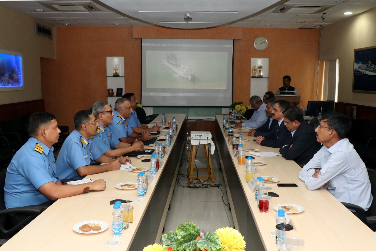 Rear Admiral Sanjay Datt, CSO (Tech) visits GRSE on 15 Feb 19