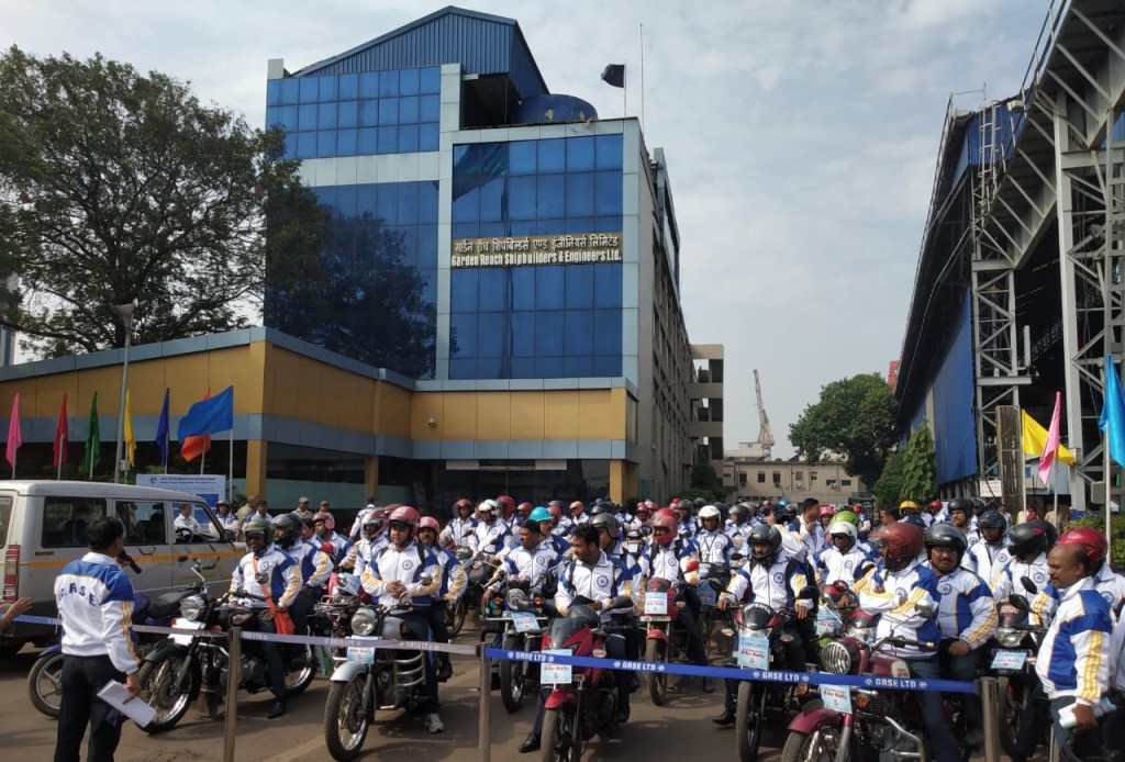 GRSE Swachhta Sarthi Bike Rally by Employees brings Swachhta Pakhwada 2018 to a Grand Close - Image 2 Image 2 - GRSE Swachhta Sarthi Bike Rally by Employees brings Swachhta Pakhwada 2018 to a Grand Close