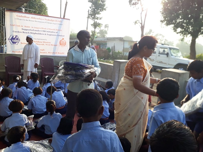 Image 1 - GRSE CSR Initiative in association with Ramakrishna Mission, Belur Math