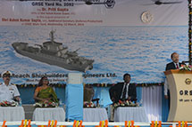 Launching of LCU, Yard 2092
