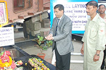 Keel Laying of WJFAC, Yard 2111