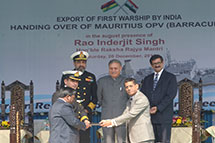 Handing Over of Mauritius OPV (MCGS Barracuda)