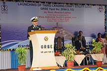 Launching of LCU, Yard 2094