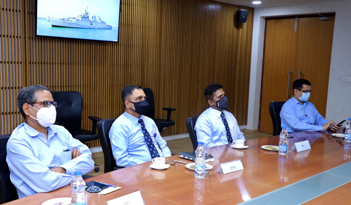 Shri Sudhir Kumar, IG SES HQRS vists GRSE on 09 Apr 21