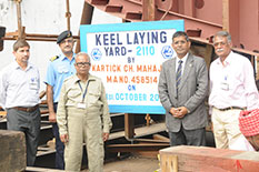 Keel Laying of WJFAC, Yard 2110