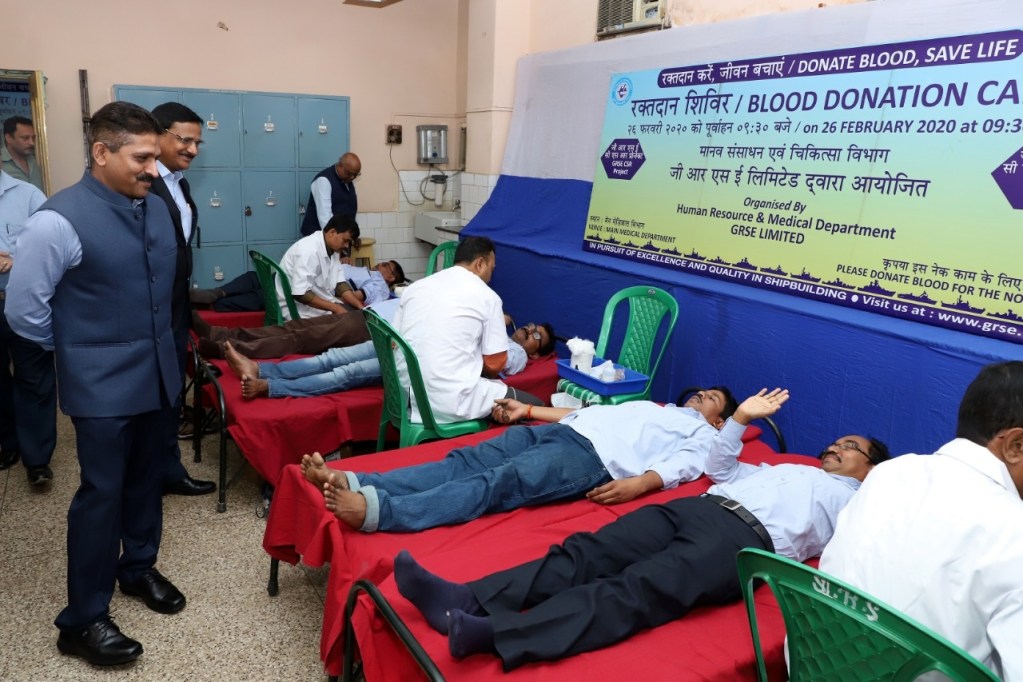 Image 3 - Blood Donation Camp held at GRSE
