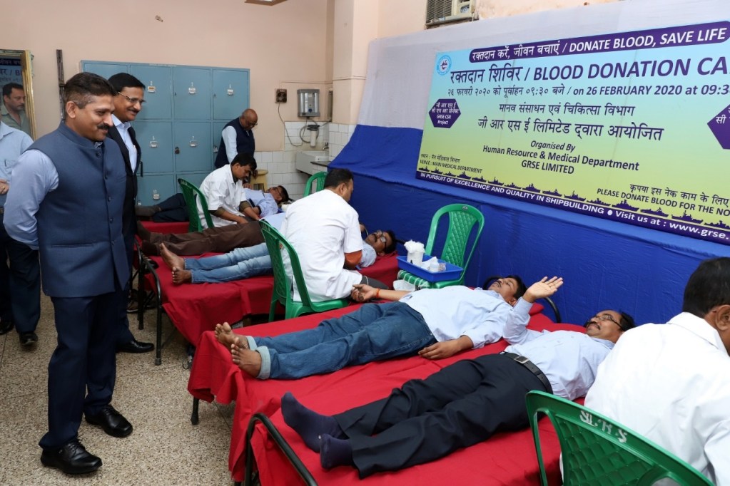 Blood Donation Camp held at GRSE - Image 3 Image 3 - Blood Donation Camp held at GRSE