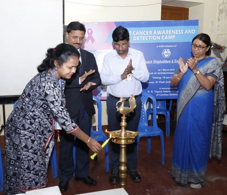 Two day Breast Cancer Awareness & Detection Camp organised by GRSE, as a CSR Initiative, Commenced - Image 8 Image 8 - Two Day Breast Cancer Awareness and Detection Camp organised by GRSE, as CSR Initiative, Commenced