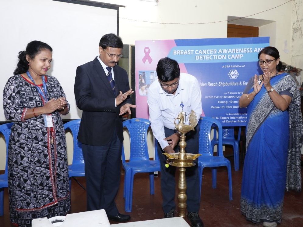 Two day Breast Cancer Awareness & Detection Camp organised by GRSE, as a CSR Initiative, Commenced - Image 9 Image 9 - Two Day Breast Cancer Awareness and Detection Camp organised by GRSE, as CSR Initiative, Commenced