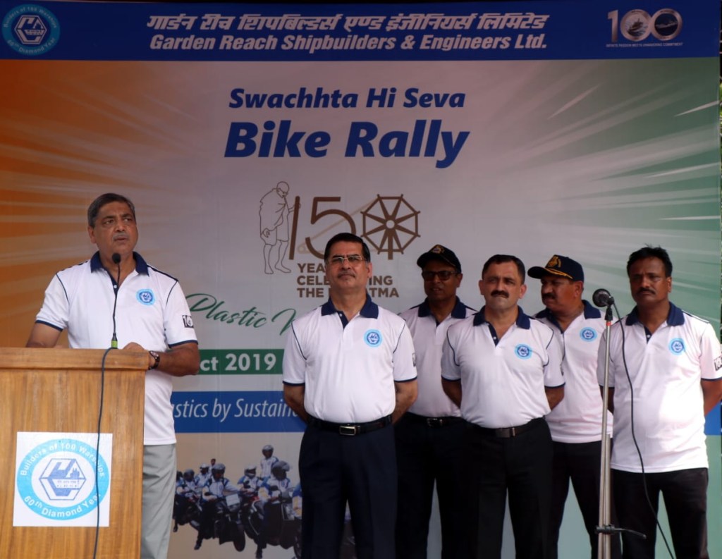 Image 2 - Swachhta Sarthi Bike Rally and Swachhta Hi Seva campaign at GRSE