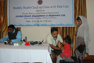 Image 1 - GRSE’s Monthly Health Camp