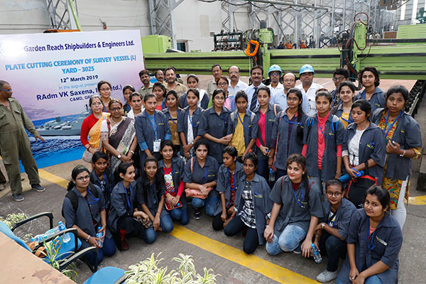 Image 1 - Industrial Visit for Women ITI Kolkata students at GRSE