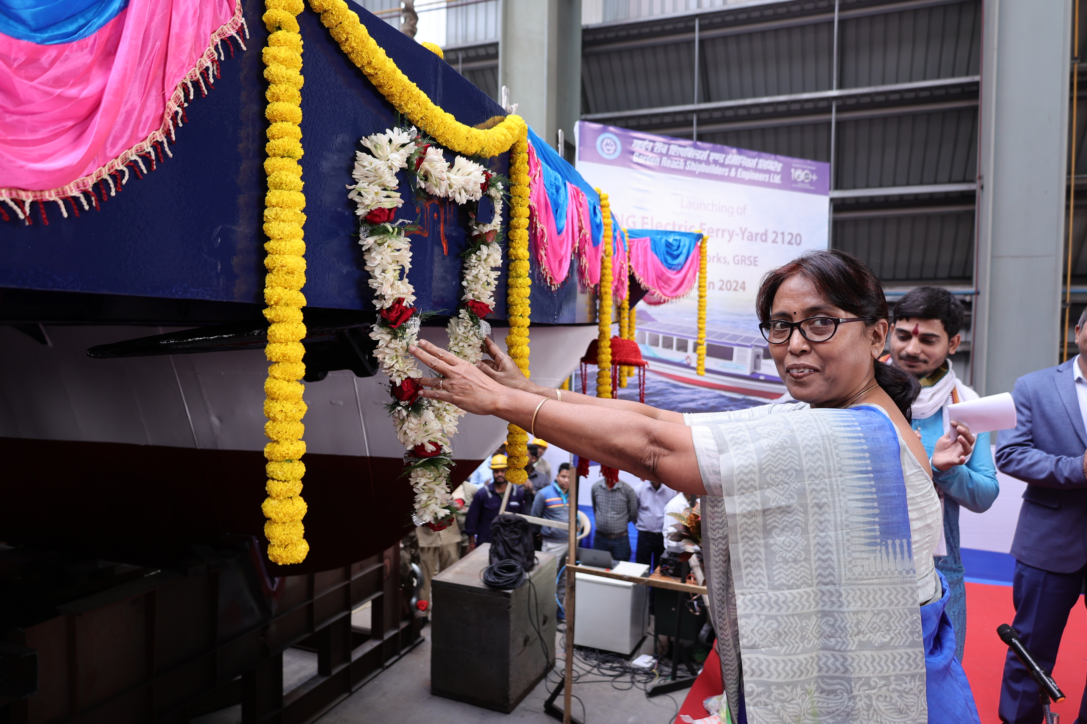 GRSE launches State's First Next-Generation Electric Ferry for the Government of West Bengal on 11 Jan 24