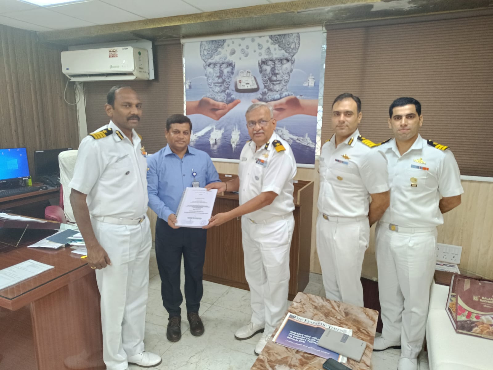 Signing of contract with CGRHQ (NW) for refit of OPV ICGS Shoor on 11 Aug 23