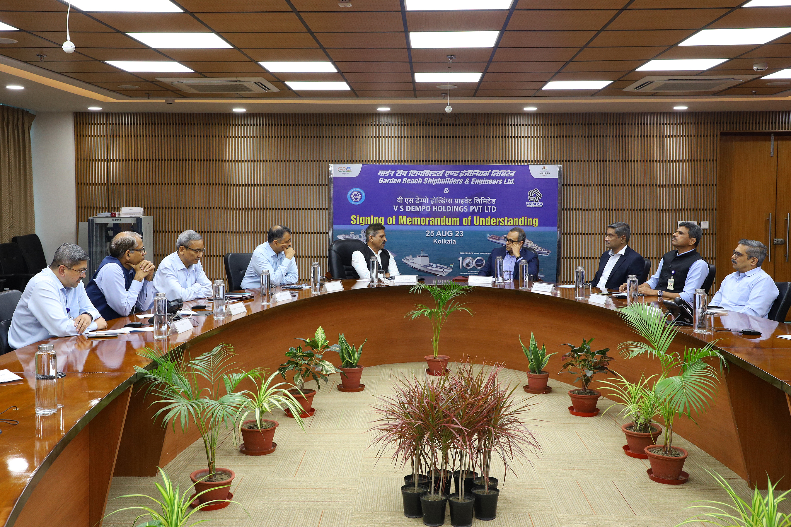 GRSE joins hand with DEMPO, GOA to build commercial vessels on the West Coast on 25 Aug 23