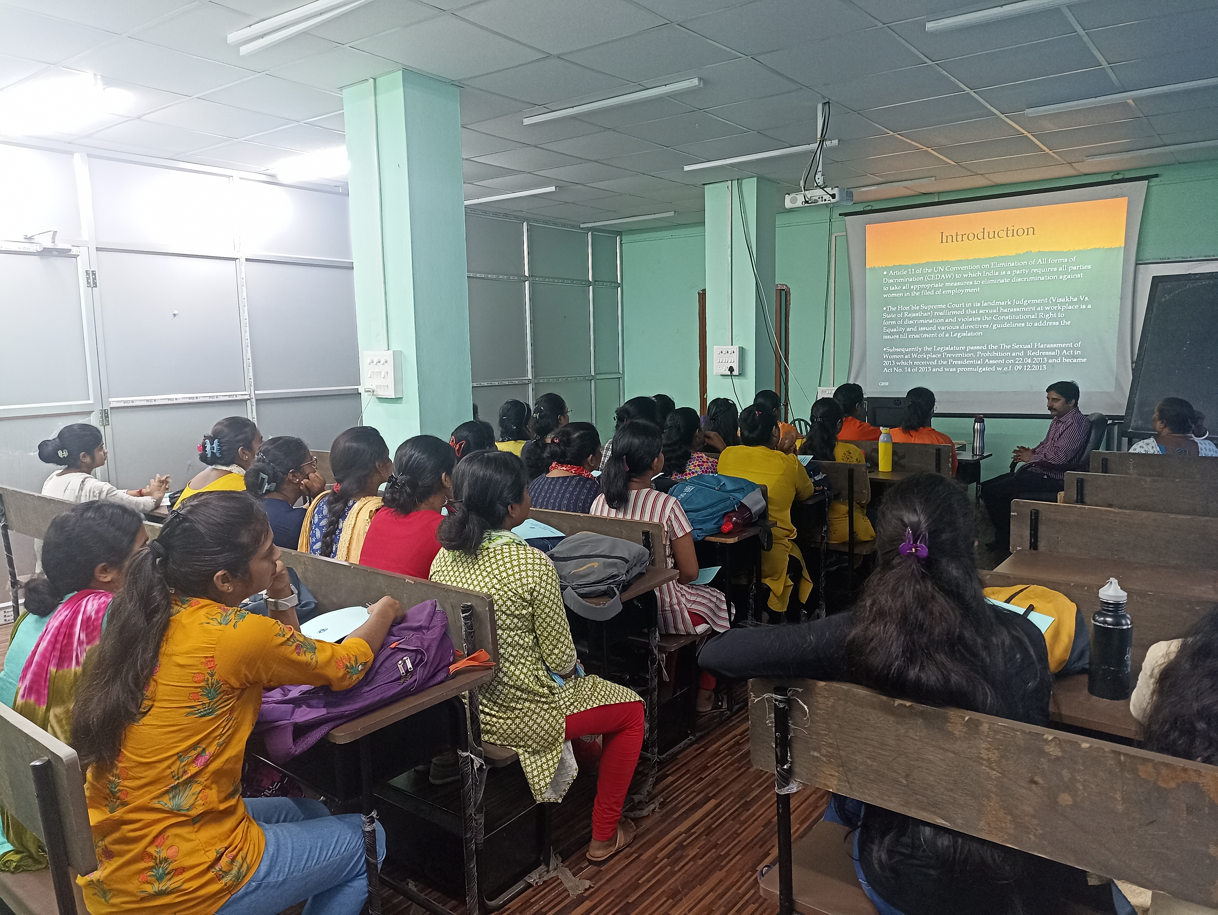 Awareness session on prevention of Sexual Harassment at workplace for Apprentices on 26 Aug 23