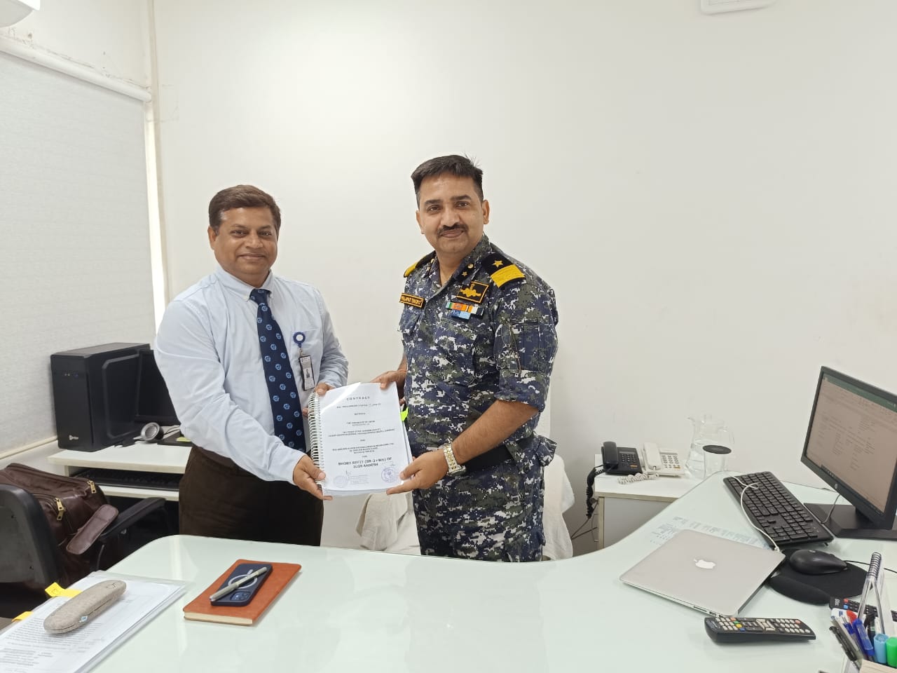 Signing of Contract for Refit of ICGS Aadesh at CGRHQ(E) on 20 May 23